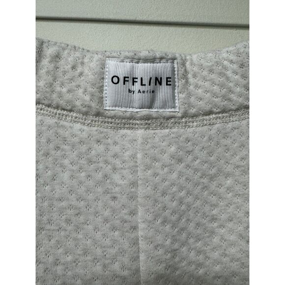 OFFLINE by AERIE Summer Lights Terry Jogger Oatmeal, Sz L - Picture 4 of 12